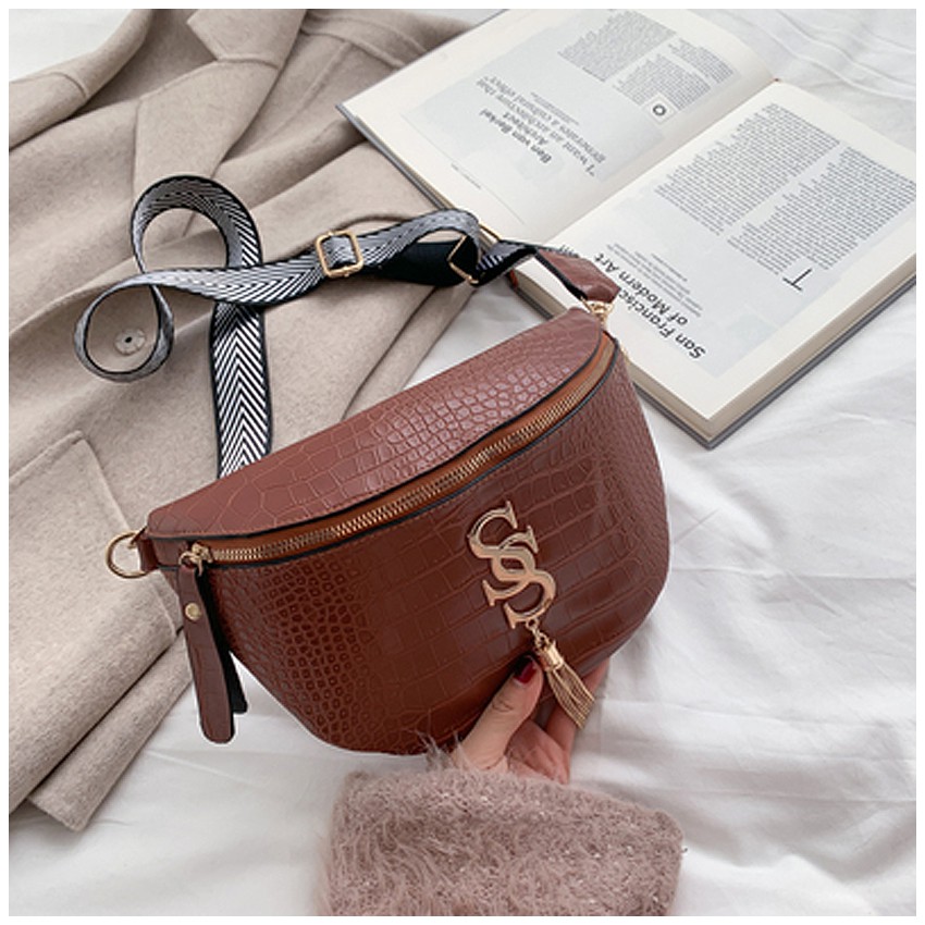 KW80822 SS Chest Sling Bag Dark Brown