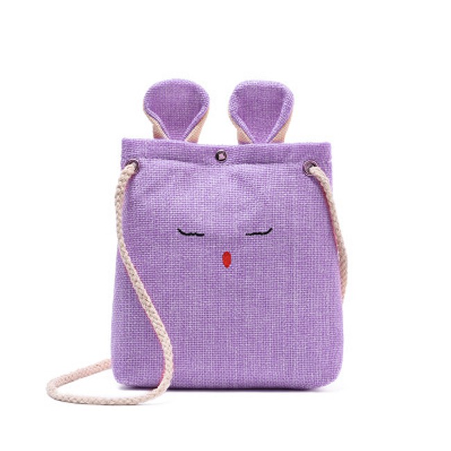 KW80802  Mini Canvas Cute Bag Purple