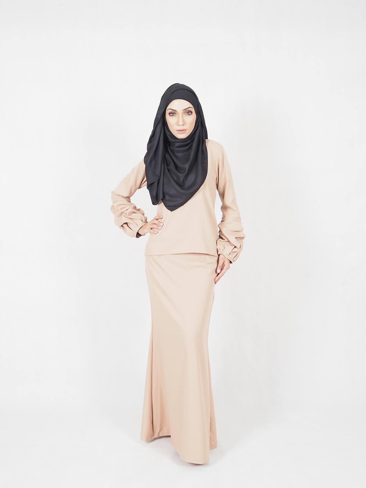 SW5392 (MATERNITY) MODERN KURUNG BROWN