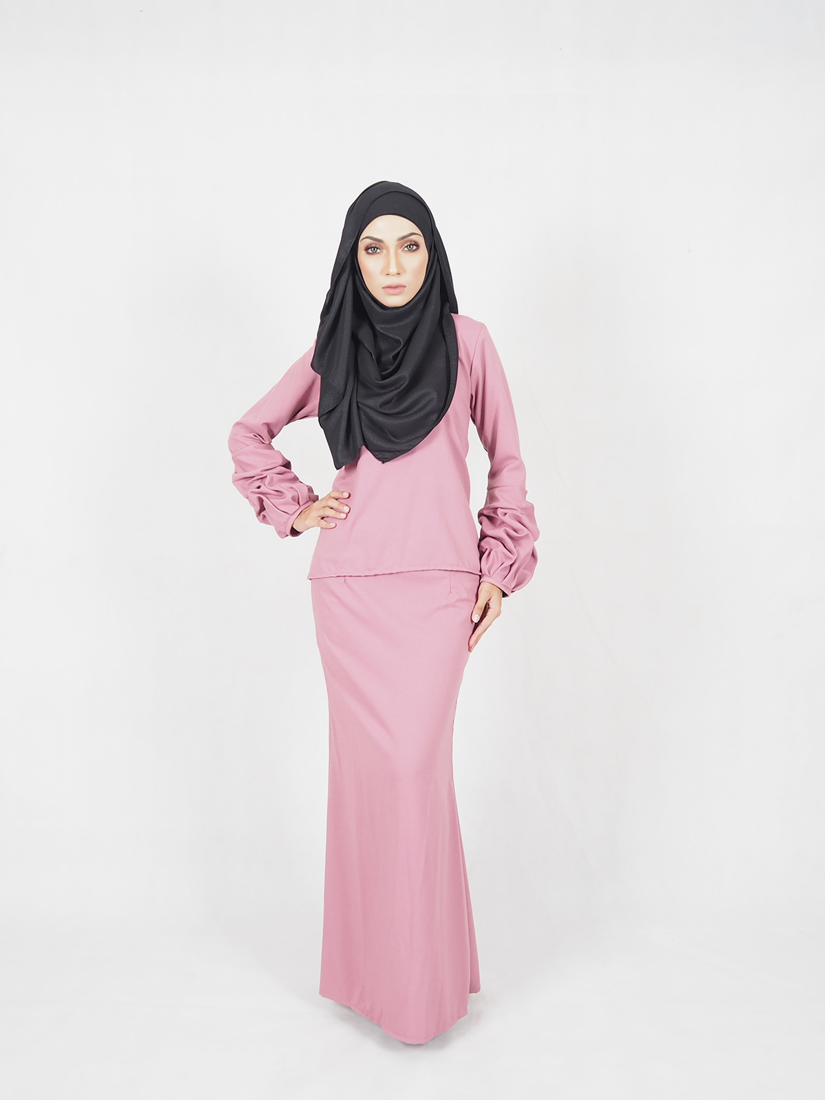 SW5392 (MATERNITY) MODERN KURUNG DUSTY PINK
