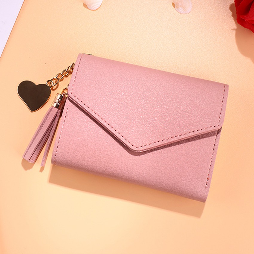 KW80804 Tassel Wallet Light Pink