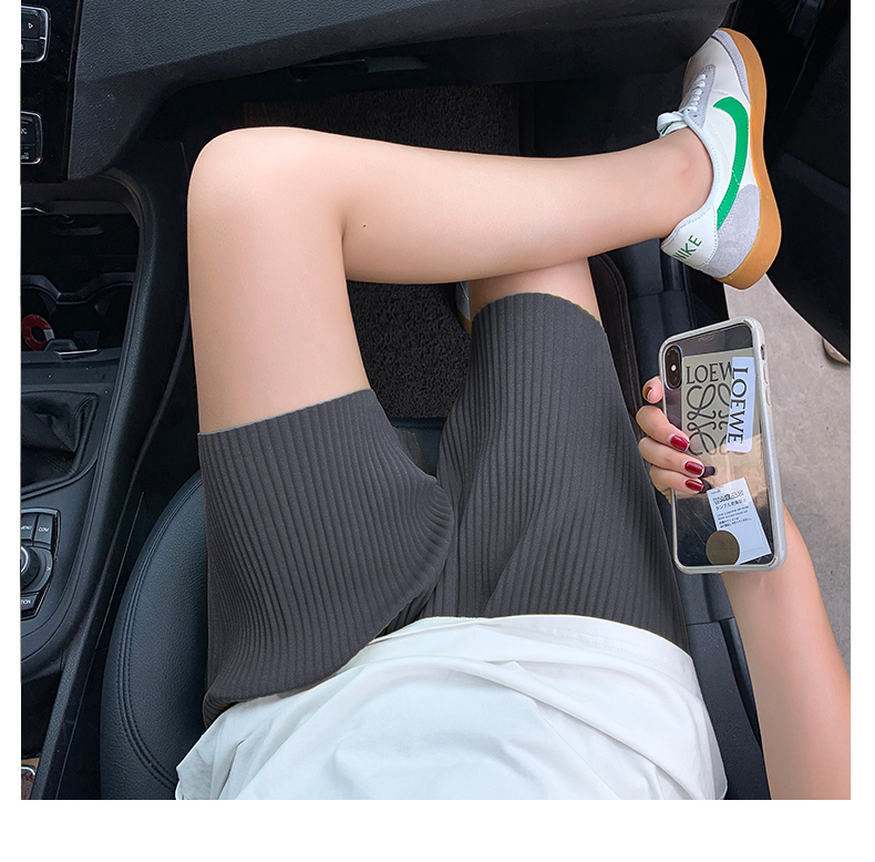 QA-804 PLEATED WIDE SHORTS PANTS GREY