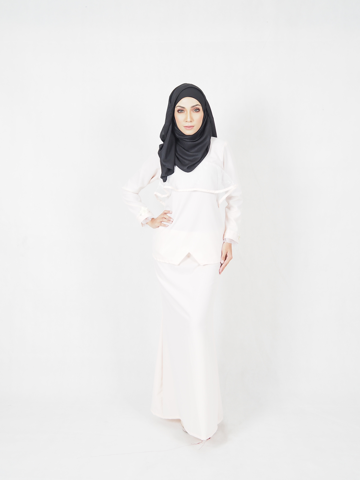 SW5390 (MATERNITY) PEPLUM BAJU KURUNG PEACH