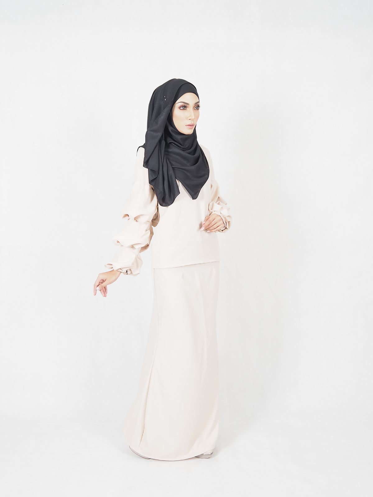 SW5391  (MATERNITY) BAJU KURUNG CREAM