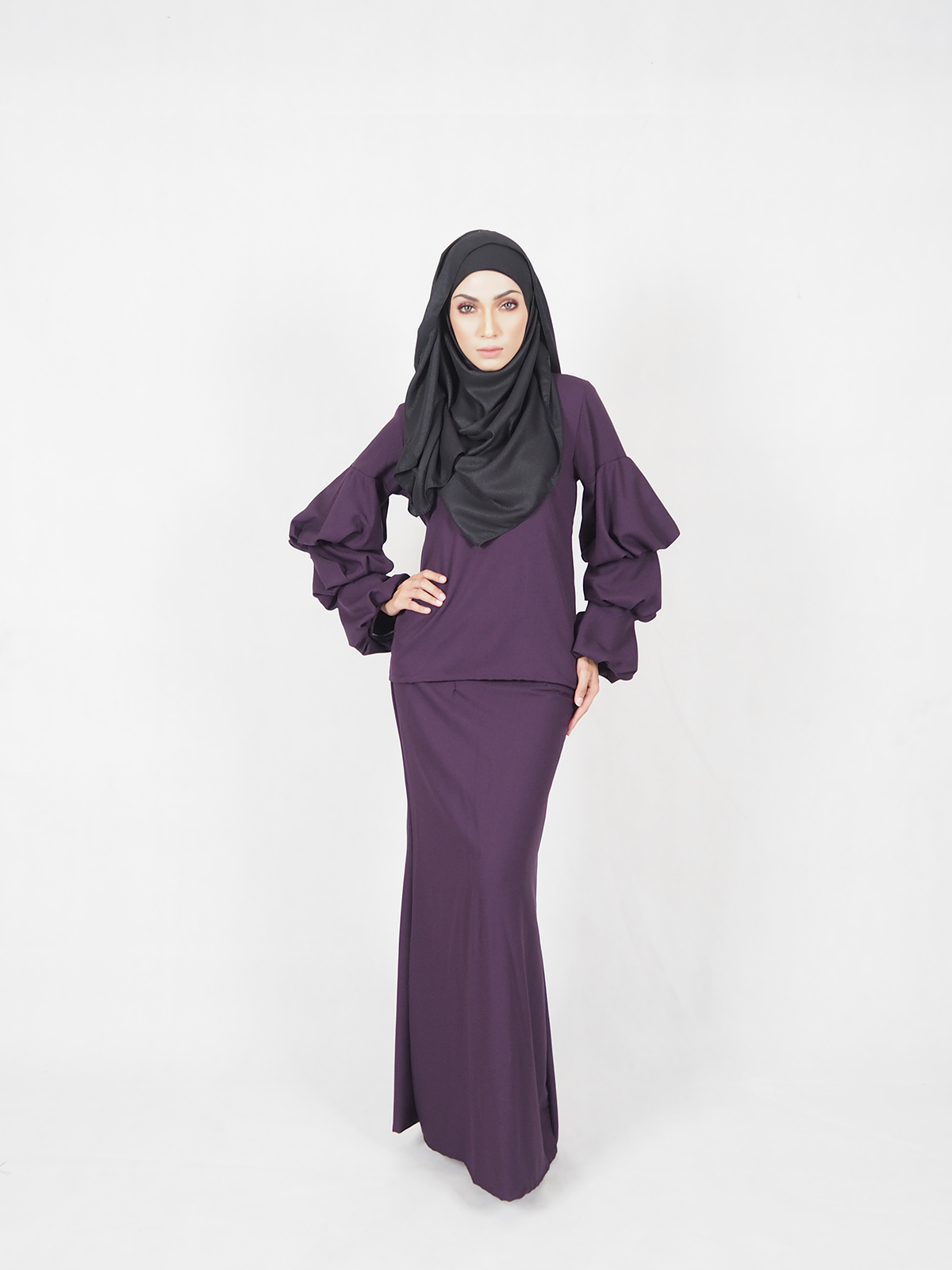 SW5391 (MATERNITY) BAJU KURUNG PURPLE