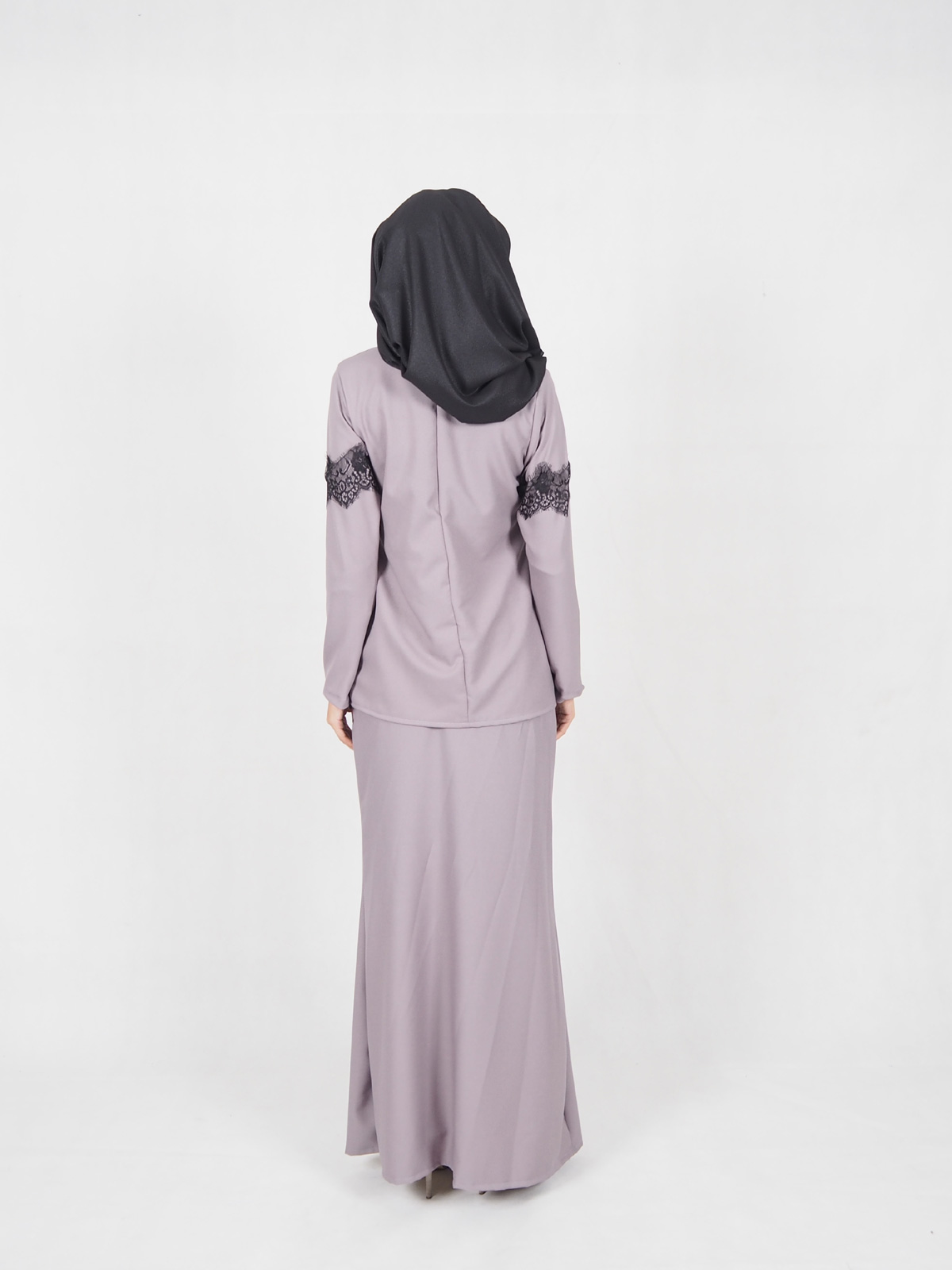 SW5393 (MATERNITY PREGNANCY) ELEGANT BAJU KURUNG GREY