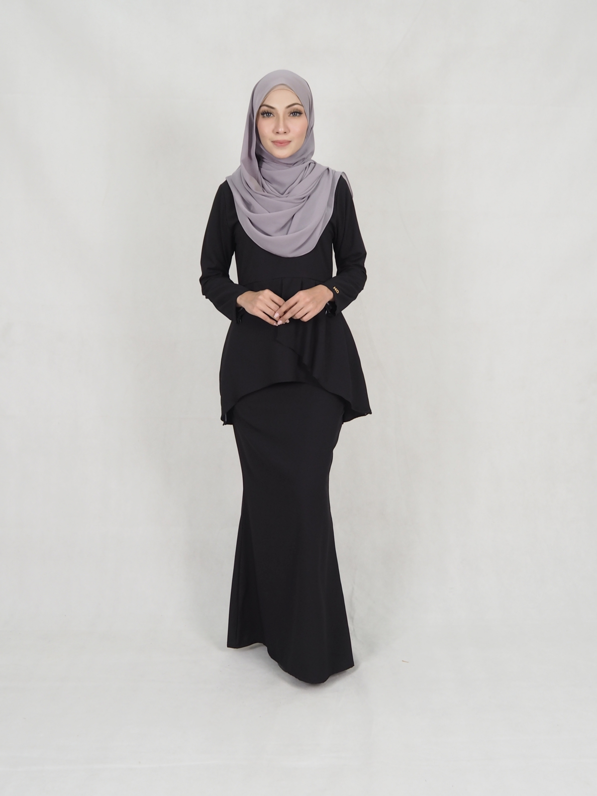 SW5398 (BREASTFEEDING) BAJU KURUNG BLACK