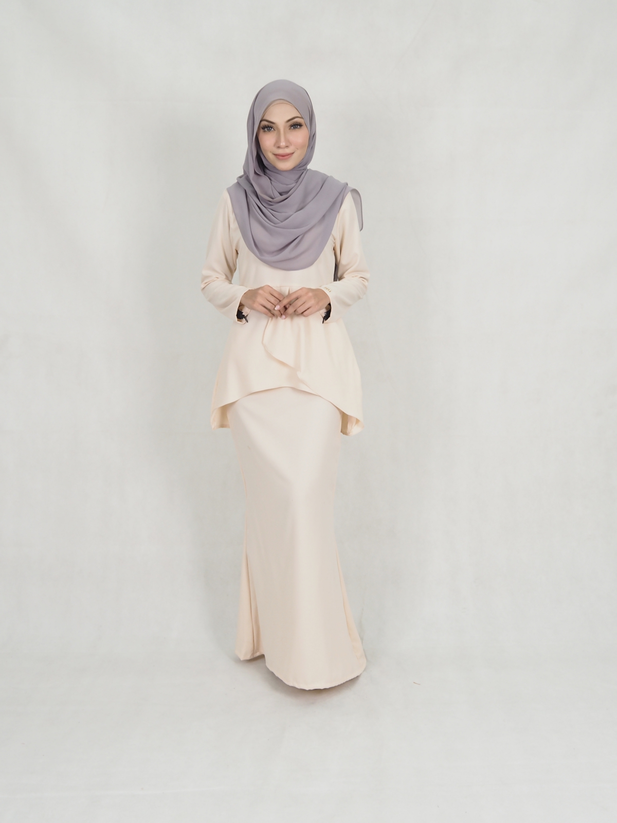 SW5398 (BREASTFEEDING) BAJU KURUNG CREAM