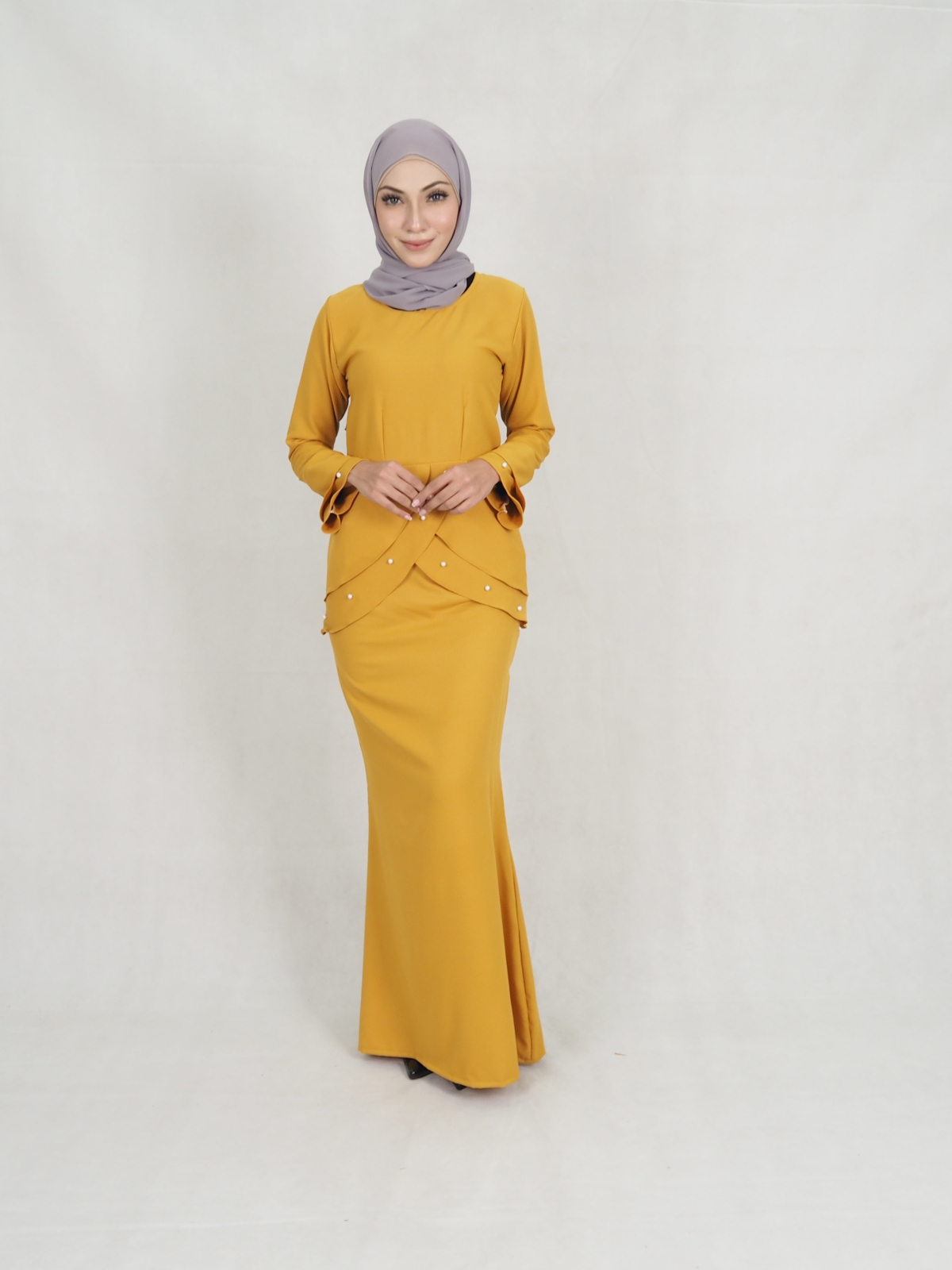 SW5399 (BREASTFEEDING) PEARL BAJU KURUNG MUSTARD