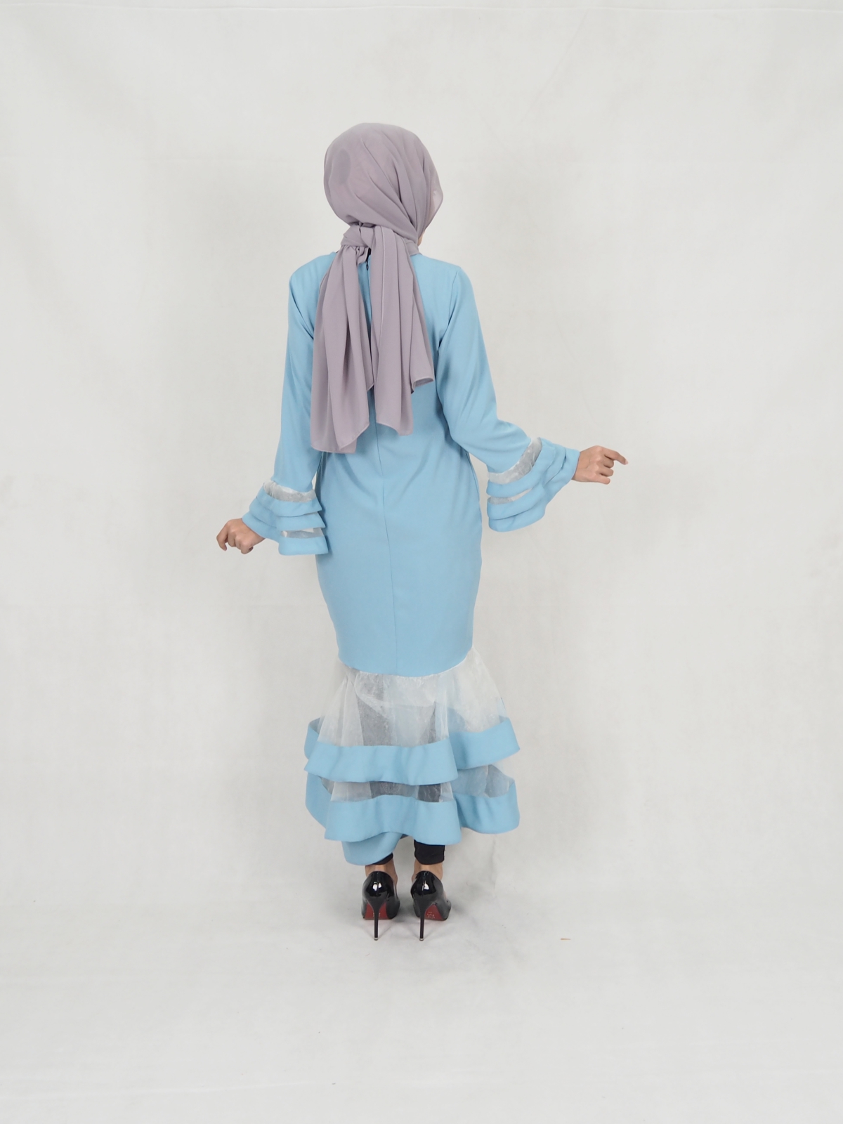 SW5400 (BREASTFEEDING)  Layer Jubah Light Blue