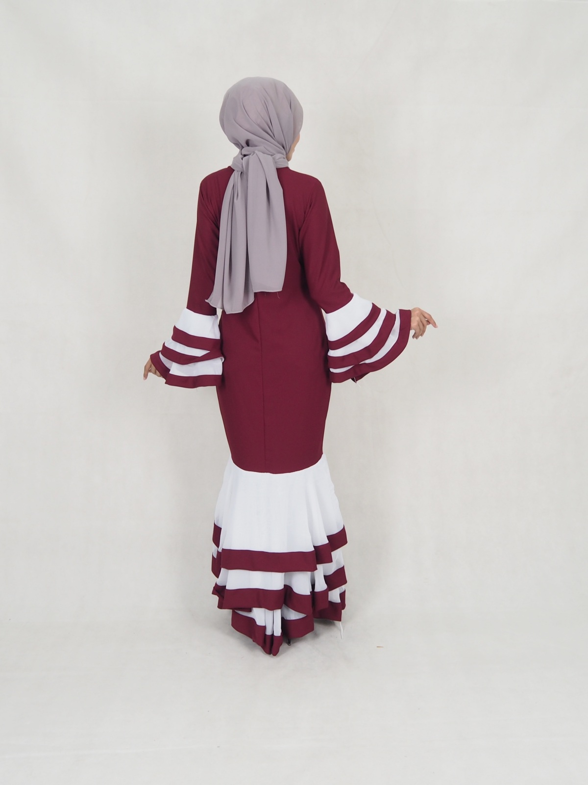 SW5400 (BREASTFEEDING)  Layer Jubah Maroon