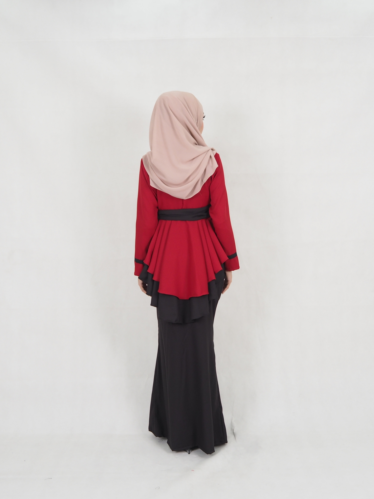 SW5403 (BREASTFEEDING) Ribbon Baju Kurung Maroon