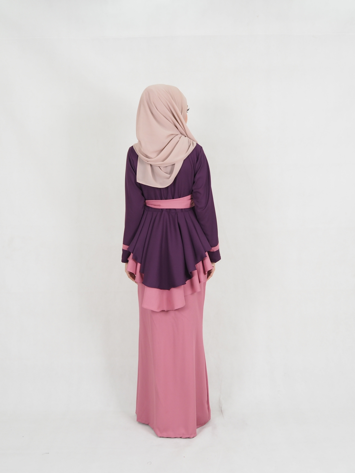SW5403 (BREASTFEEDING) Ribbon Baju Kurung Purple