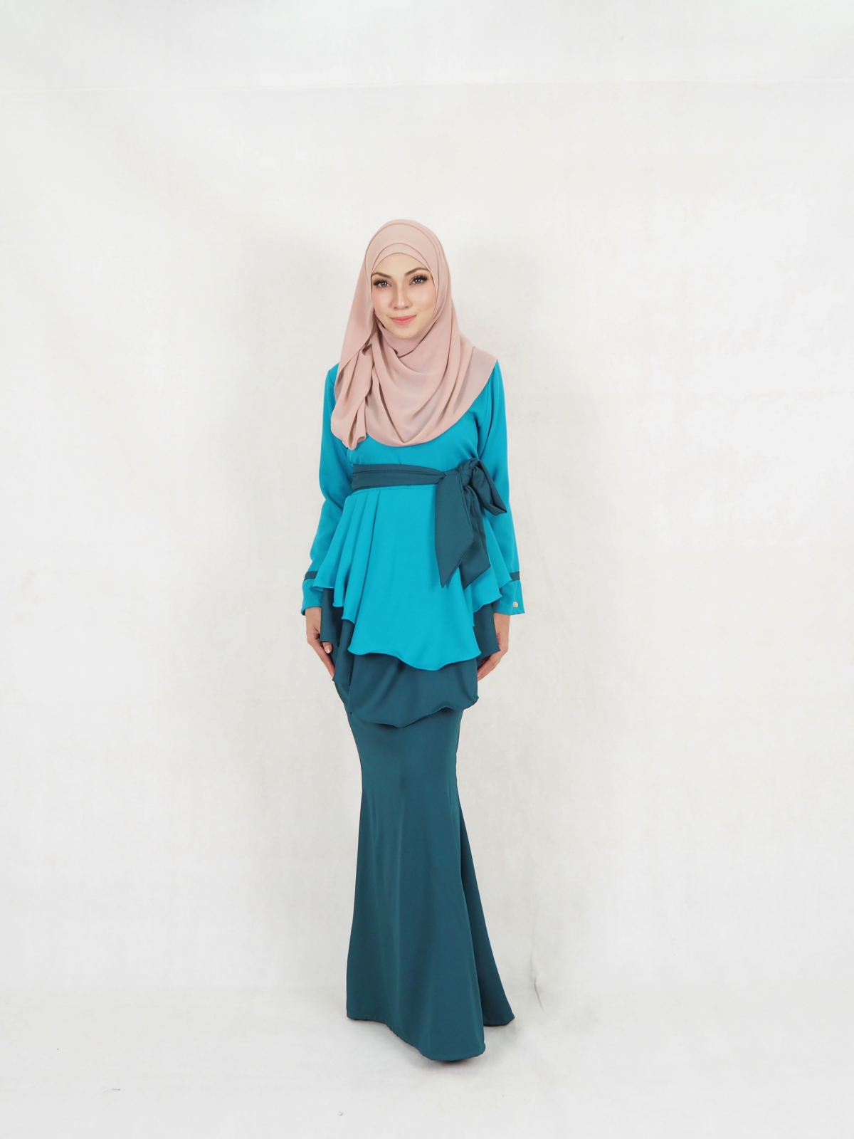 SW5403 (BREASTFEEDING) Ribbon Baju Kurung Green