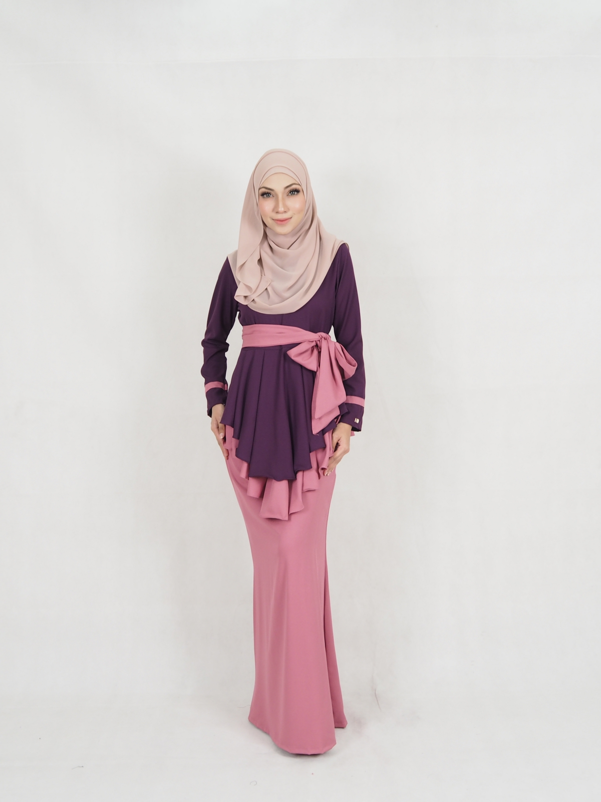 SW5403 (BREASTFEEDING) Ribbon Baju Kurung Purple