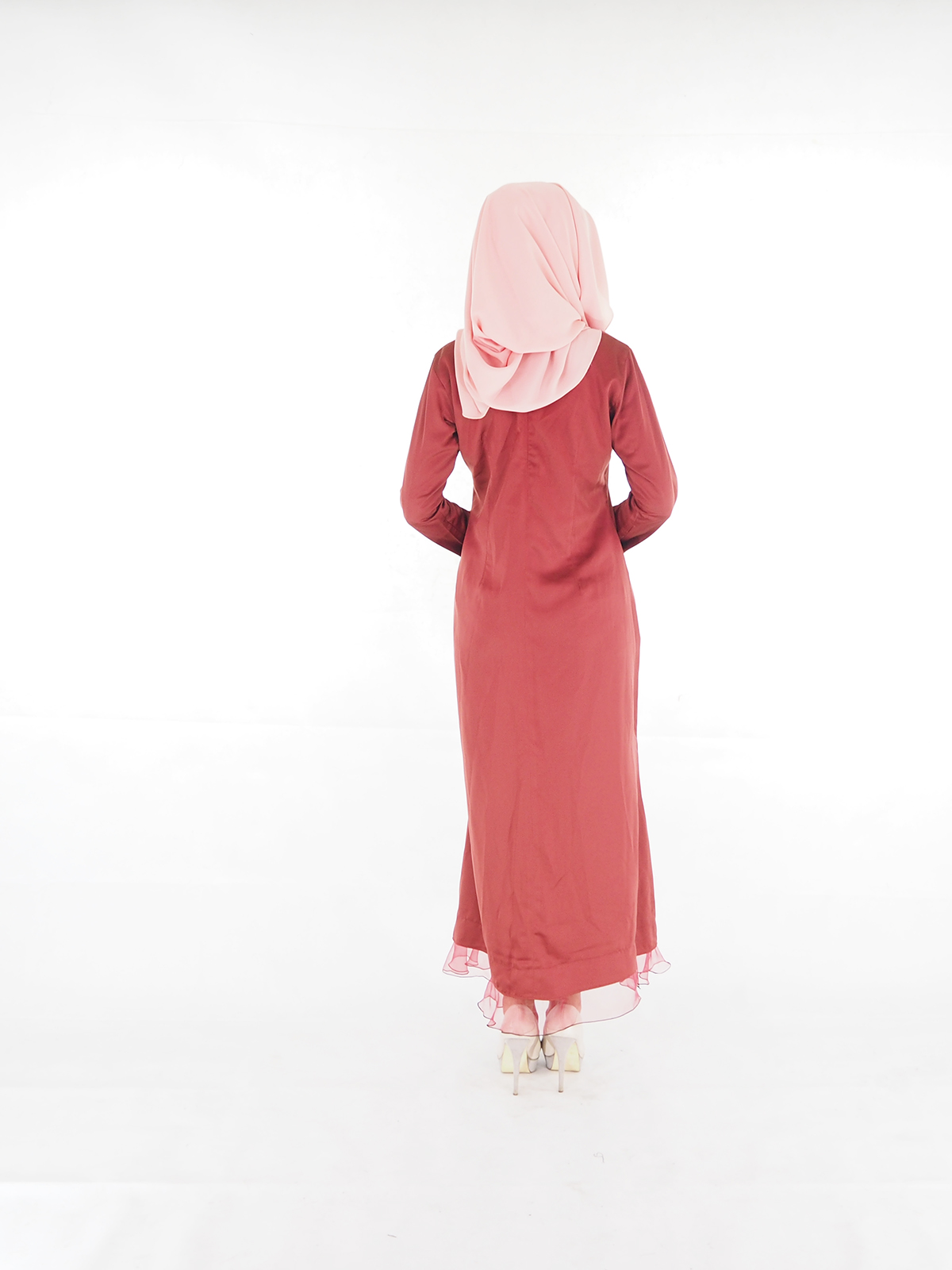 SW5405 (MATERNITY) Swarovski Jubah Maroon