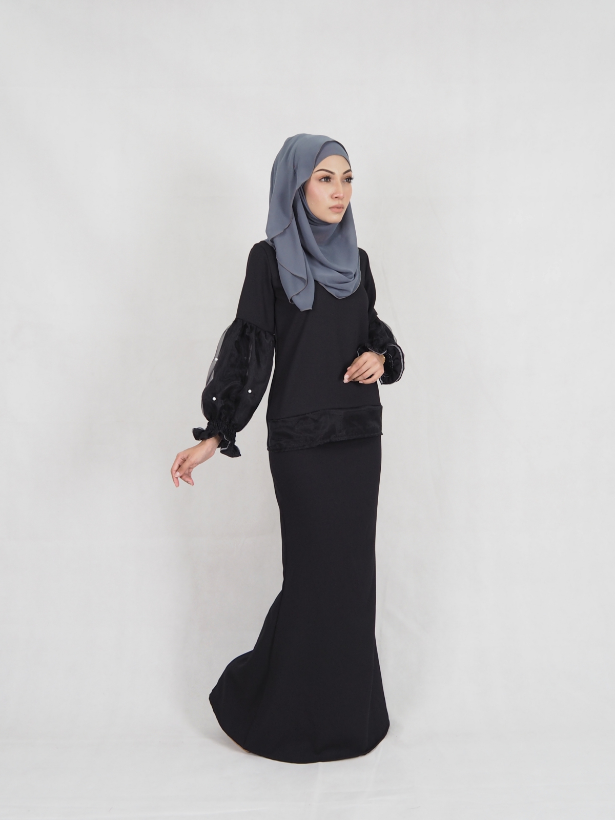 SW5408 Pearl Baju Kurung Black