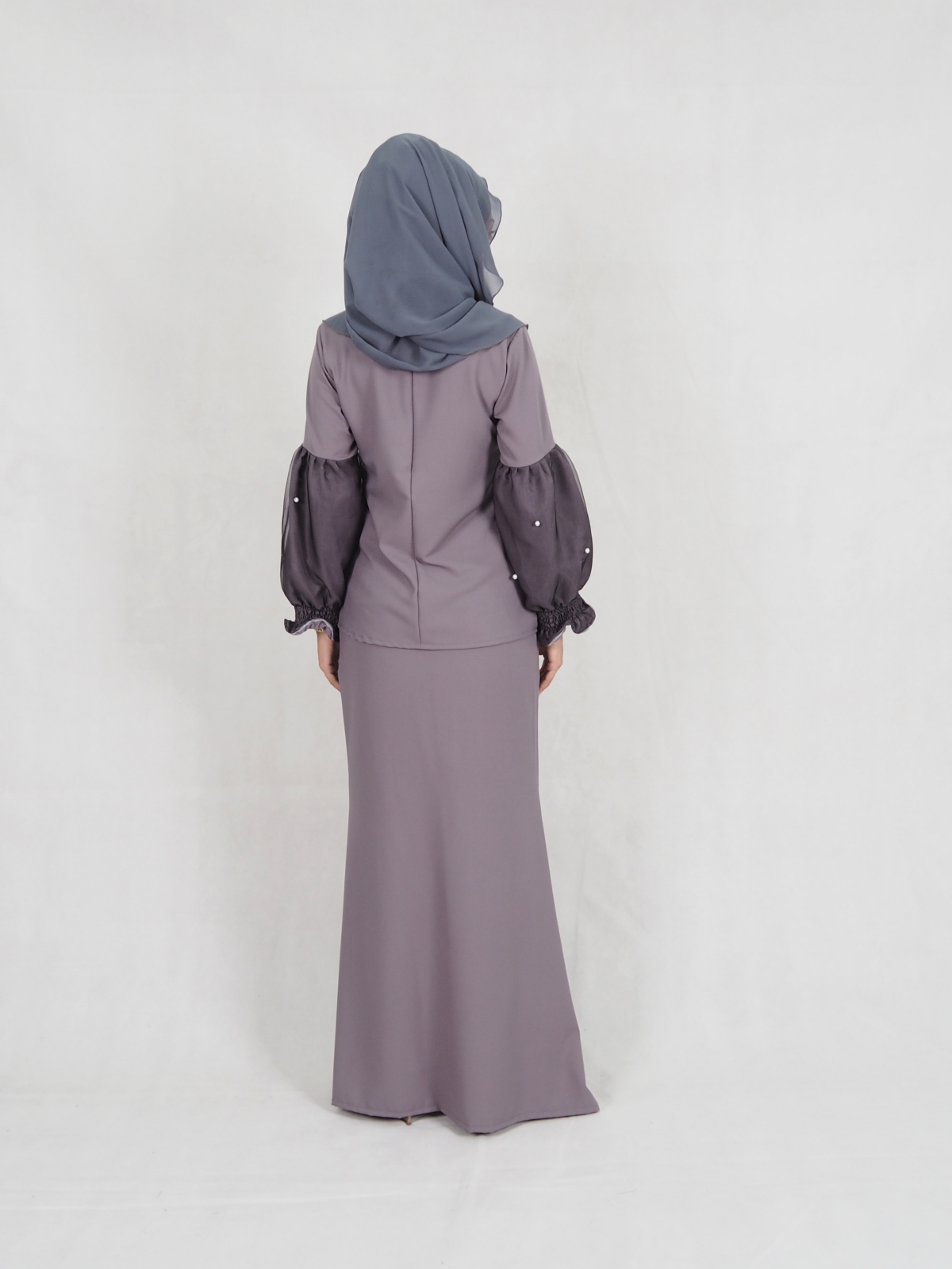 SW5408 Pearl Baju Kurung Grey