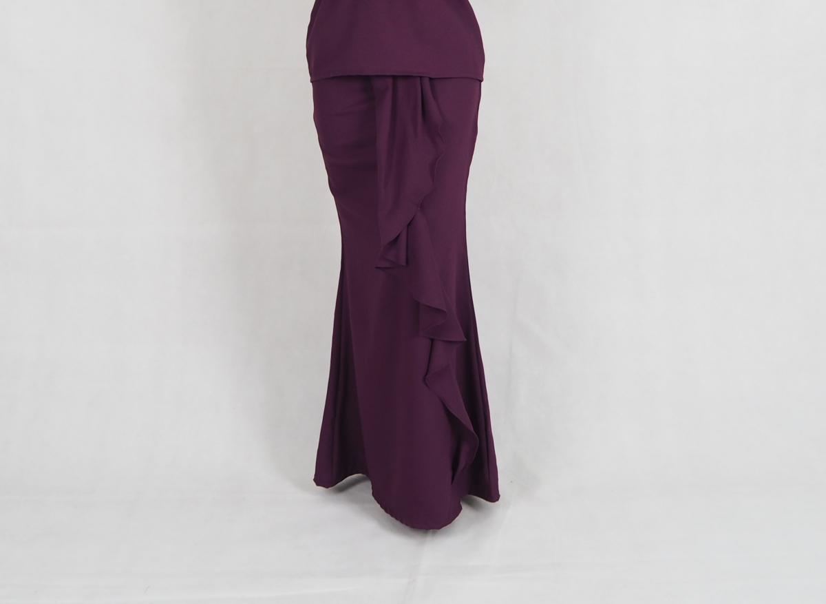 SW5410  (PLUS SIZE) Women's Skirt Purple