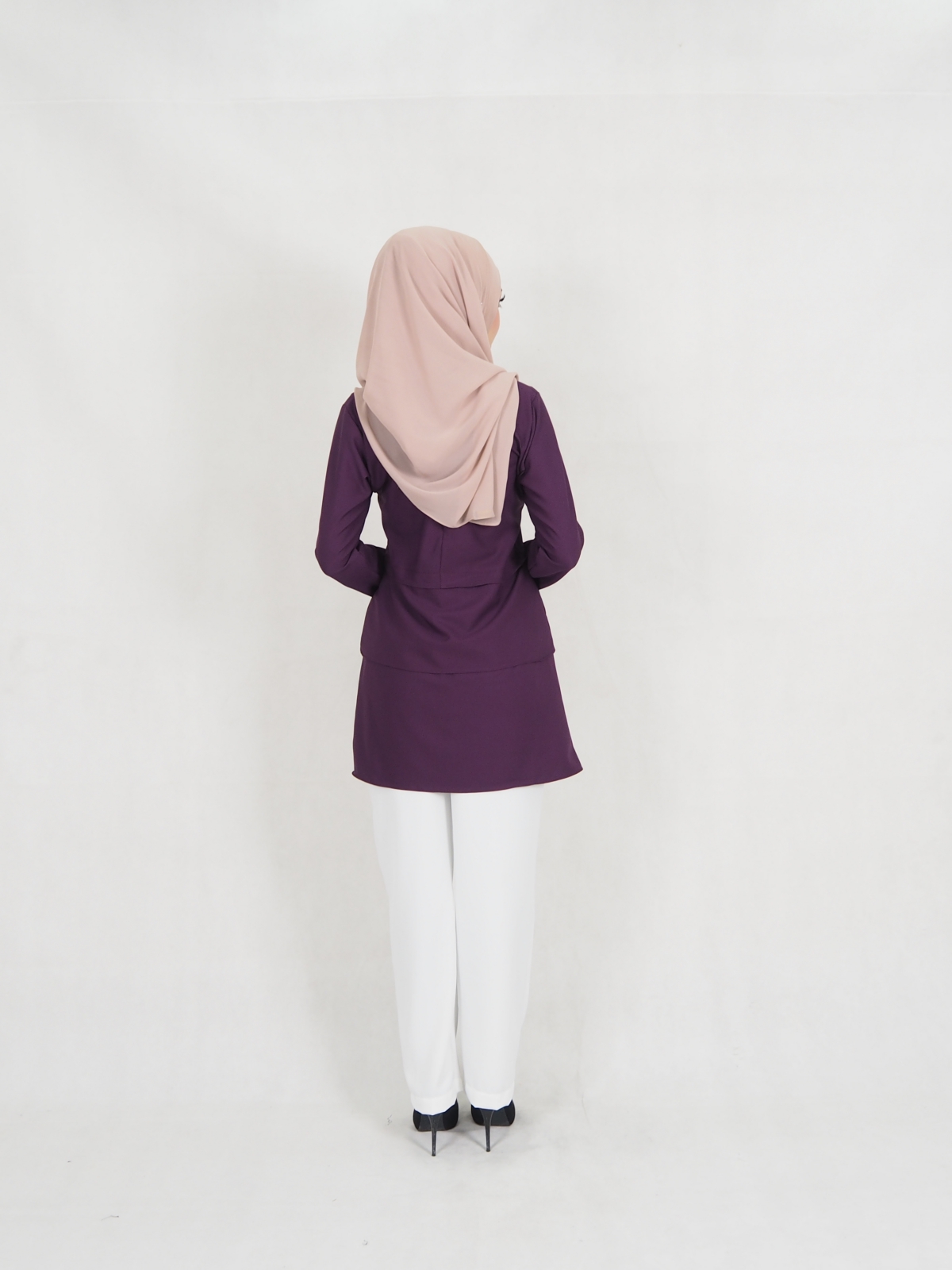 SW5412 (BREASTFEEDING) Blouse + Palazzo Set Purple