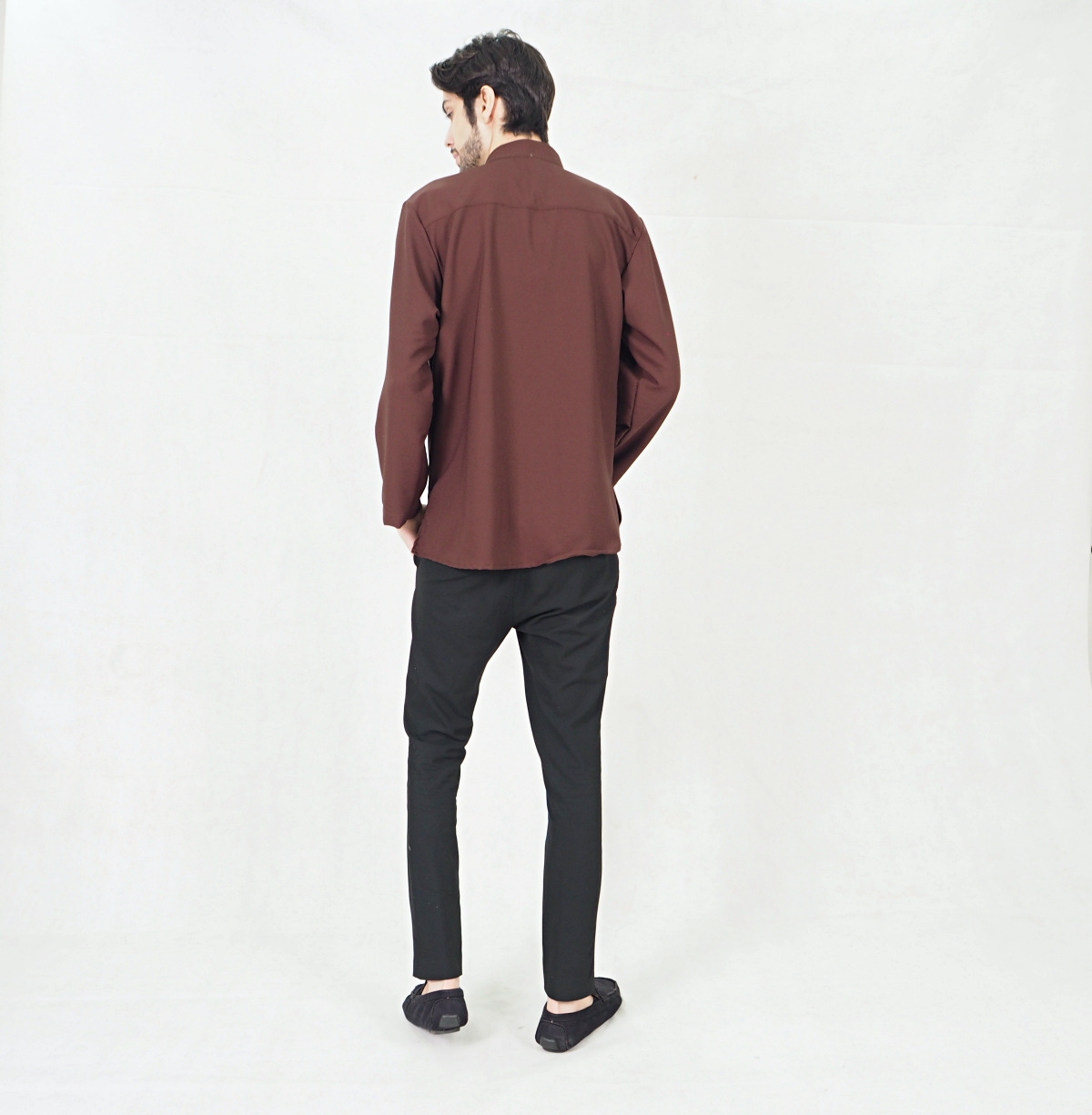SW5415 (PLUS SIZE) Men Top Kurta Brown
