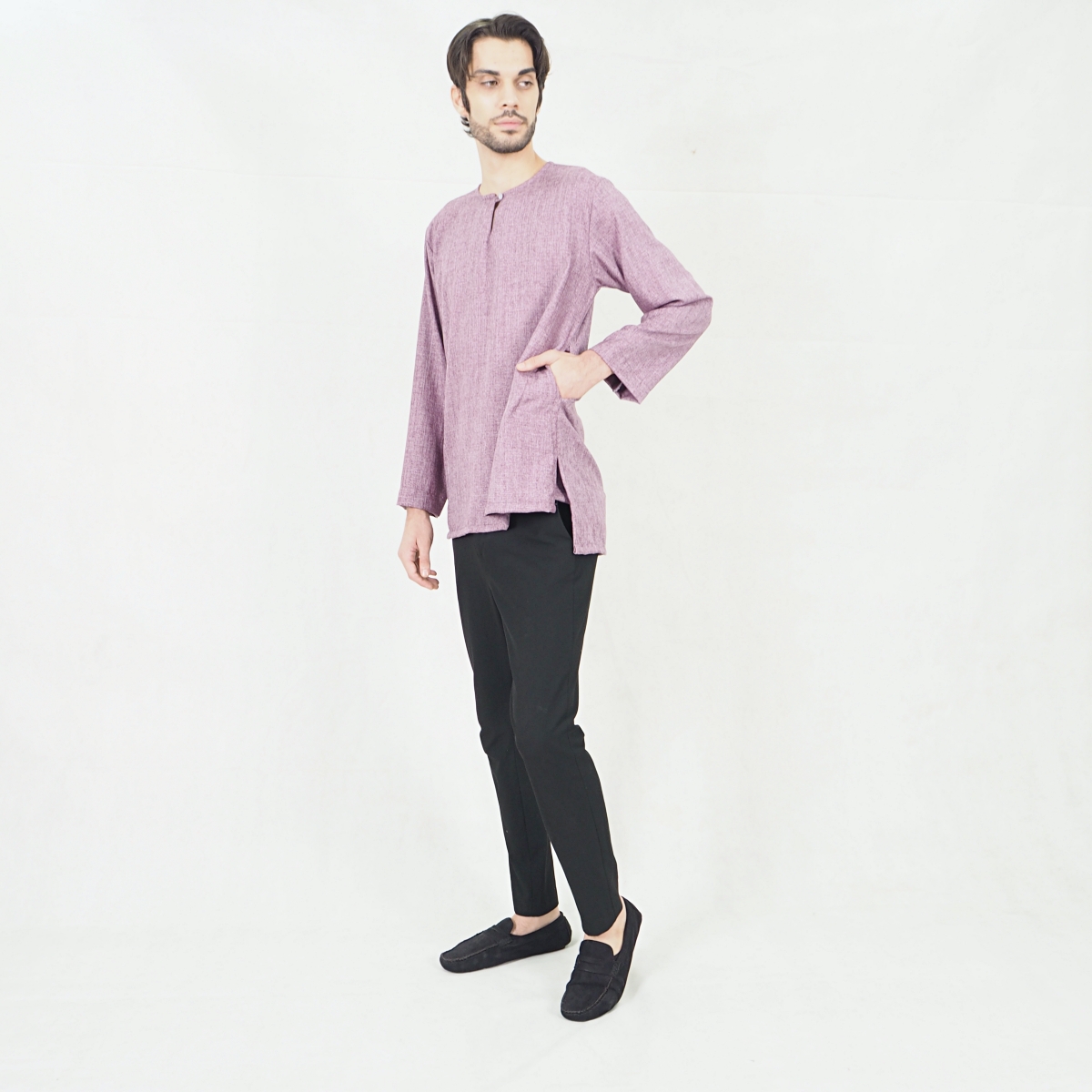 SW5416  (PLUS SIZE) Men's Clothing Top Purple