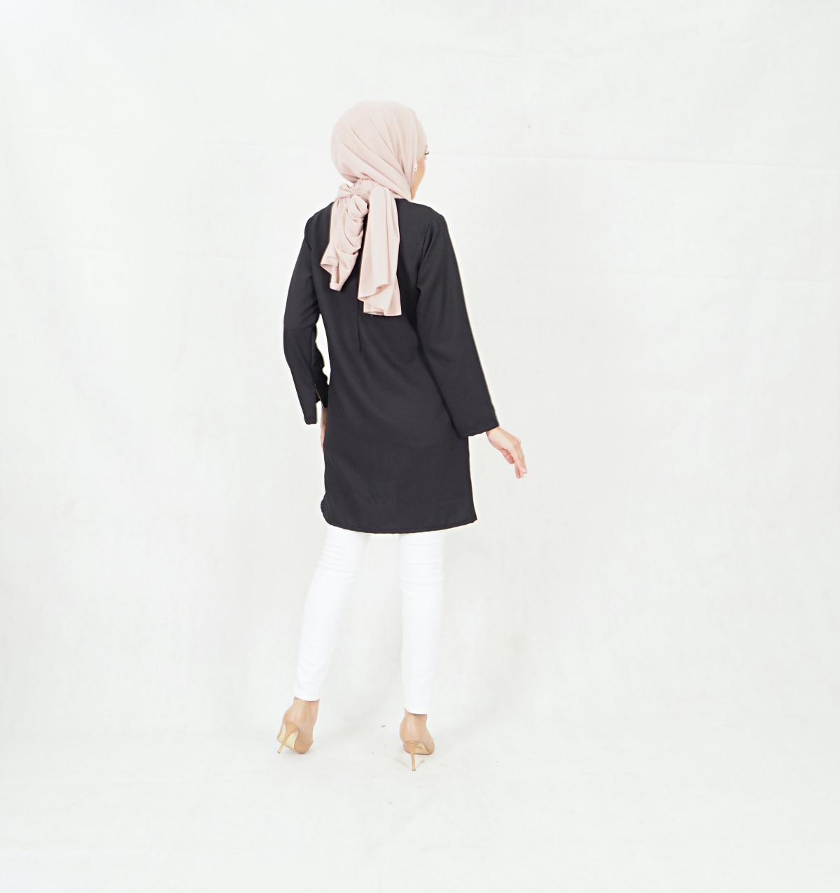 SW5420 (PLUS SIZE)  Women Blouse Black