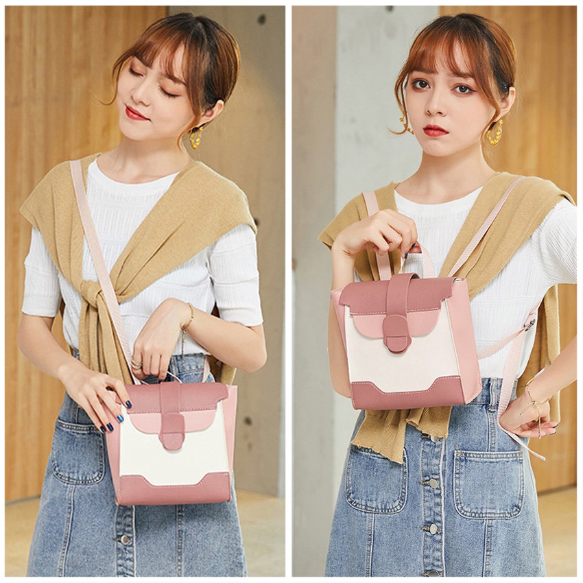 KW80854 Korean Women's Beg Pink White