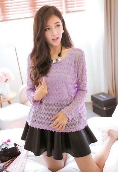 BM71364 Korean Stylish Top Purple