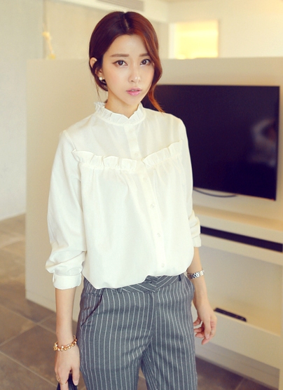 BM71358 Korean Button Shirt As Picture