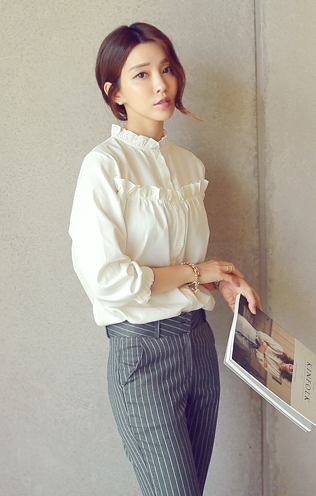 BM71358 Korean Button Shirt As Picture