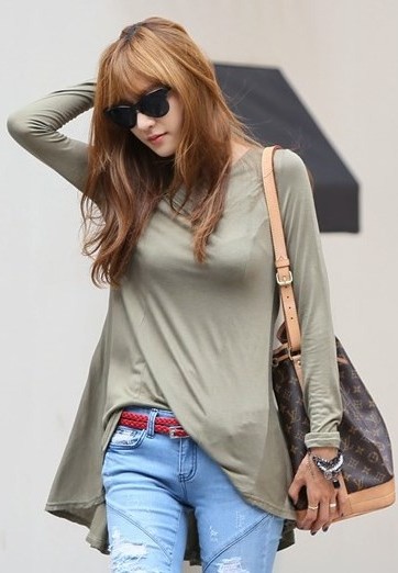 BM71365 Korean Basic Casual Top As Picture