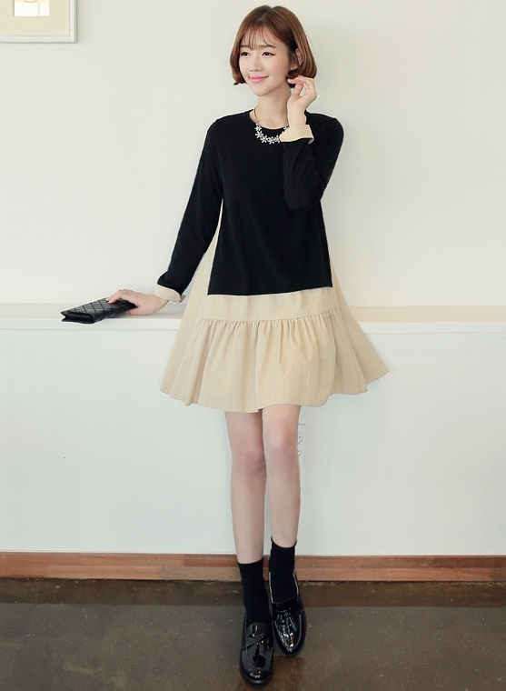 BM71371 Dual Tone Dress As Picture