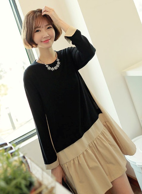 BM71371 Dual Tone Dress As Picture