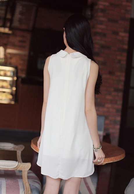 BM71385 Korean Lace Dress White