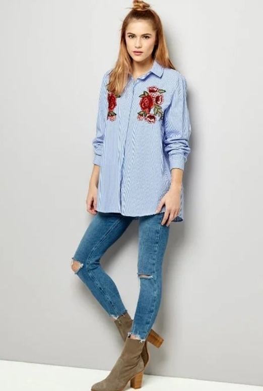 BM71391 Embroidered Shirt As Picture