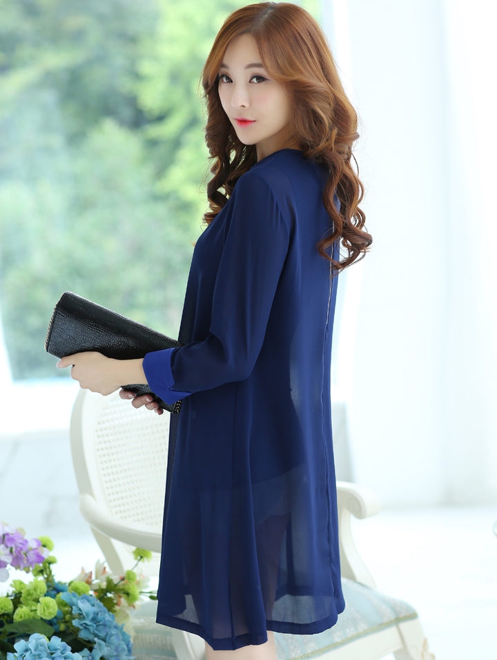 BM71393 Korean Long Top As Picture