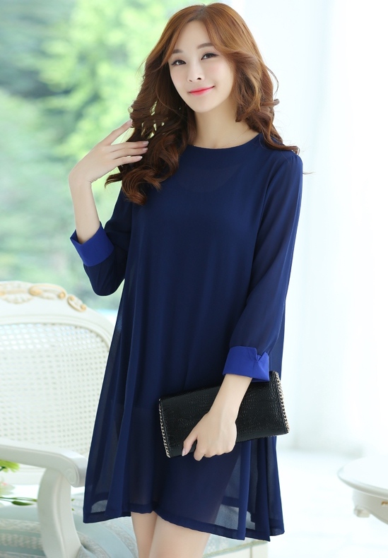 BM71393 Korean Long Top As Picture