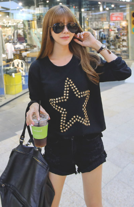 BM71398 Korean Star Loose Top As Picture