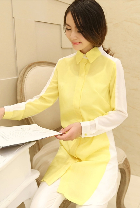 BM71400 Button Shirt Yellow