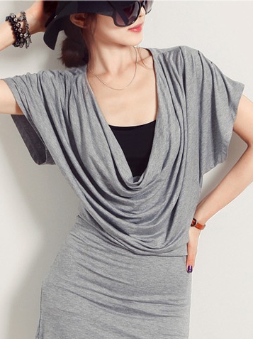 BM71412 Casual Sexy Dress Grey
