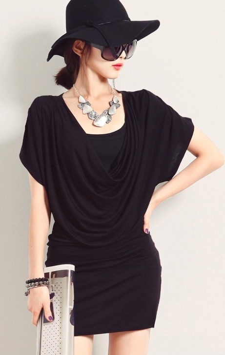 BM71412 Casual Sexy Dress Black
