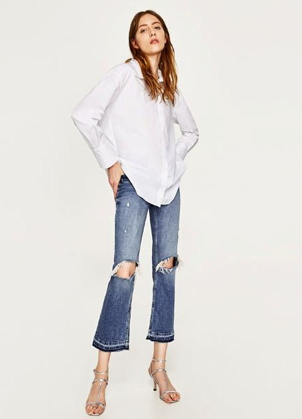 BM71418 Stylish Casual Shirt White