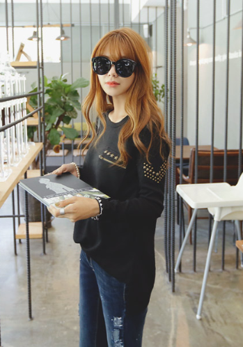 BM71427 Casual Korean Top Black