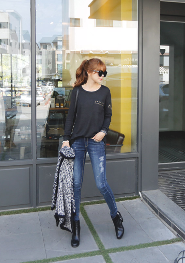 BM71427 Casual Korean Top Black