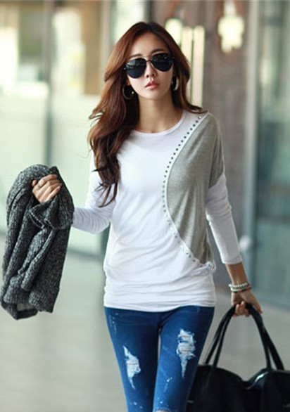BM71430 Korean Loose Top White