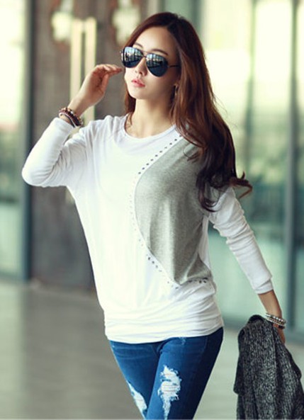 BM71430 Korean Loose Top White