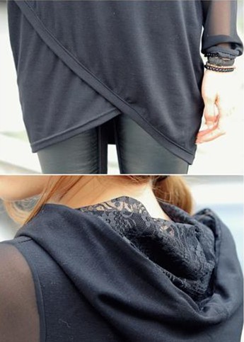 BM71434 Hoodie Top Black