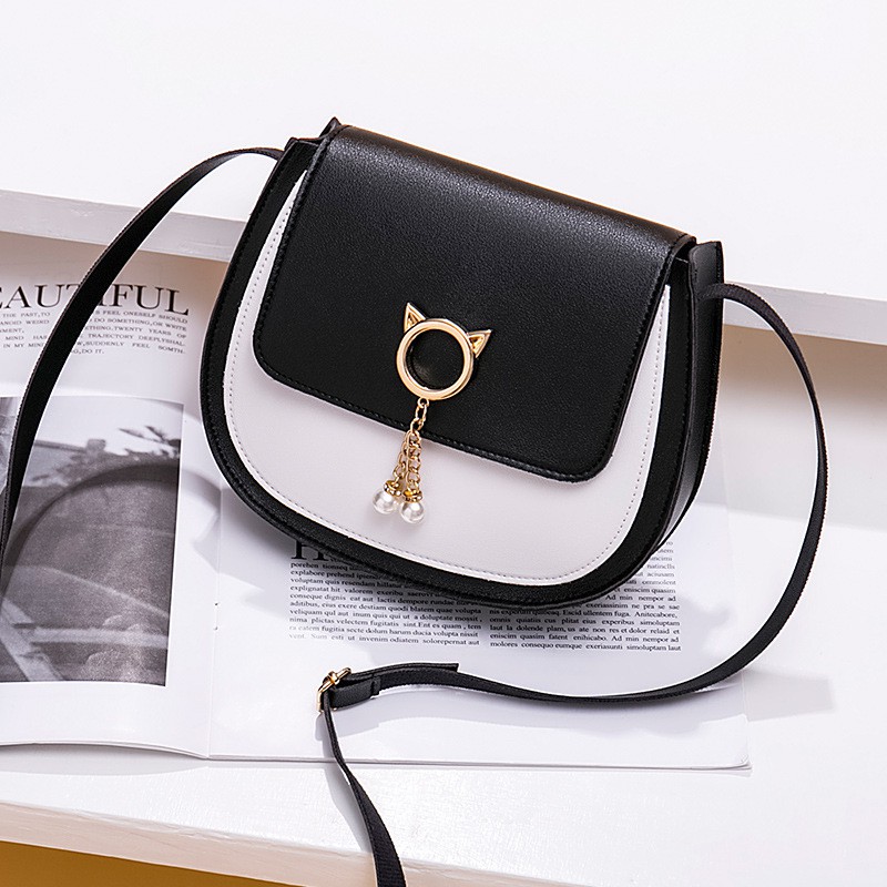 KW80894 Korean Casual Sling Bag Black