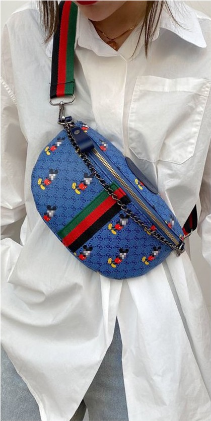 KW80895 Mickey Mouse Chest Bag Blue